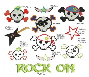 Stickserie BoySkulls